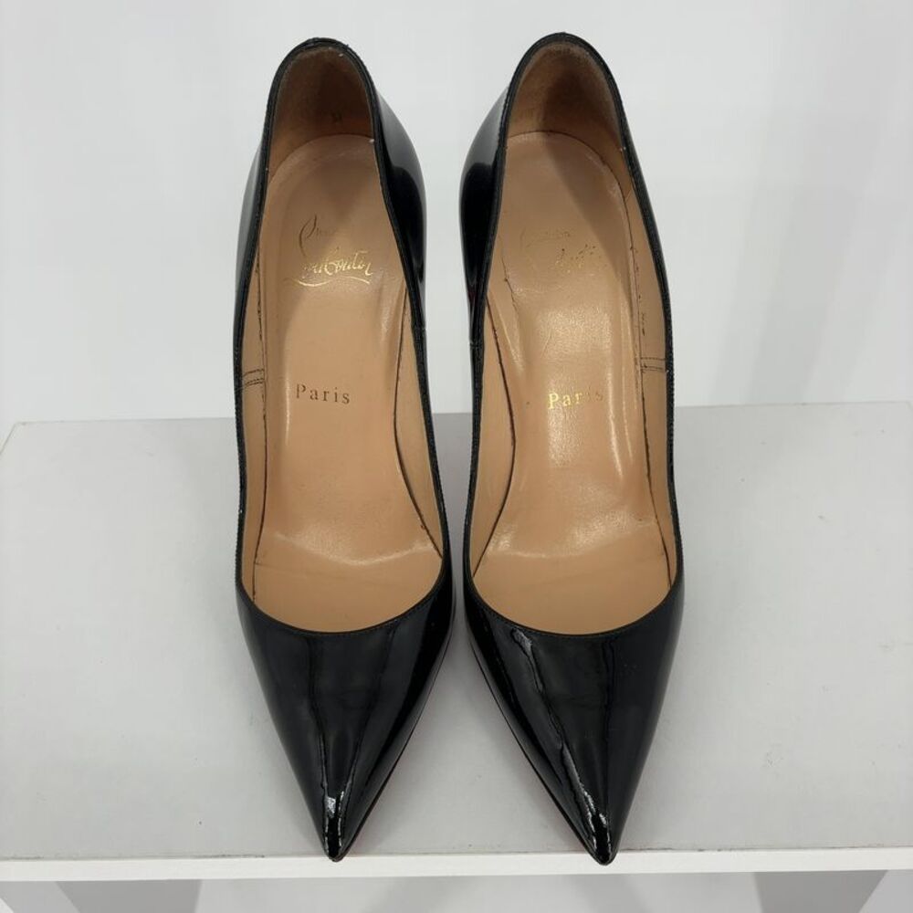 Christian Louboutin So Kate 120 Patent Leather Pumps Black Size 37